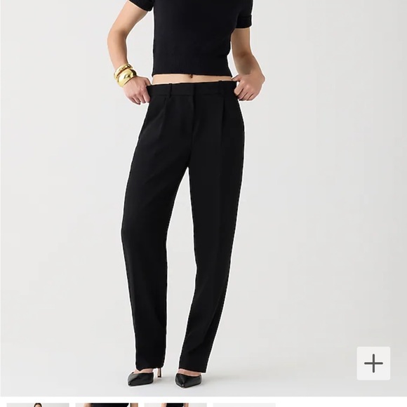 Jcrew Petite relaxed drapey crepe trouser NWT - Picture 4 of 6